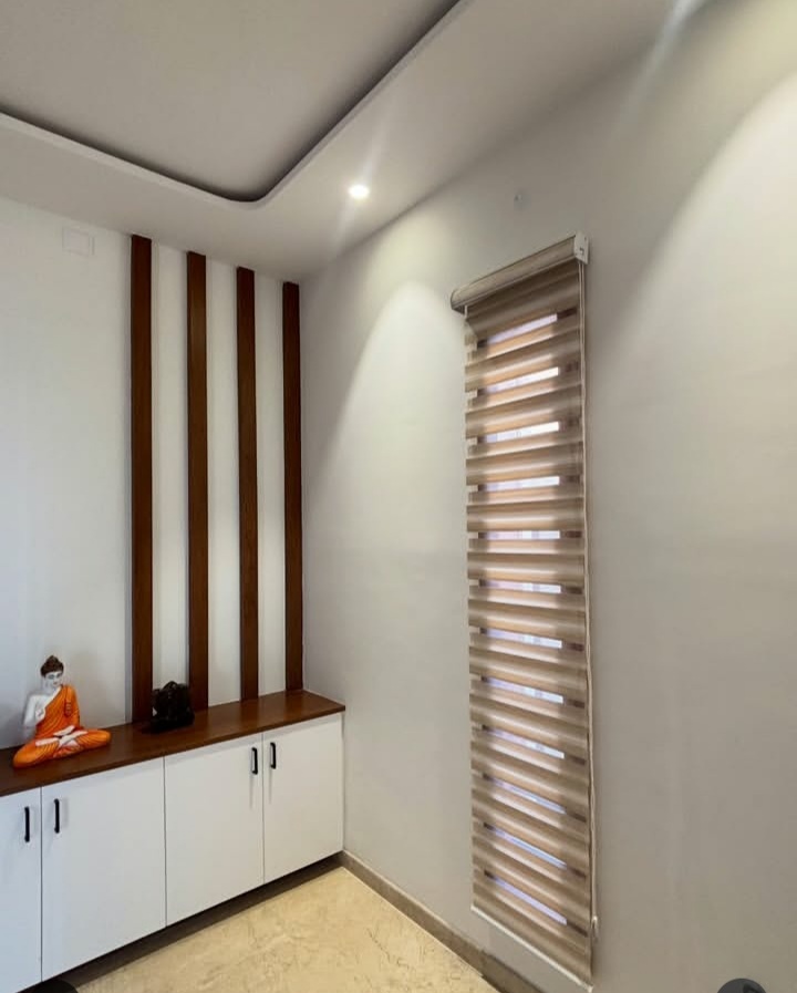 Curtain and interior furnishing installation in Mysuru by Nakhsha Furnishing Studio - photo 2